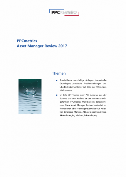 PPCmetrics Asset Manager Review 2017 - CHF Edition